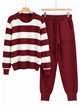 Conjunto jersey rayas y pantalón jogger