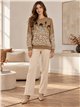 Jersey animal print con lentejuelas