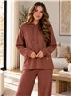 Set aus übergroßem Kapuzenpullover und weit geschnittener Hose