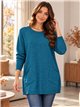 Pull en maille fine avec sequins et poches