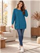 Pull en maille fine avec sequins et poches