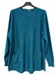 Pull en maille fine avec sequins et poches