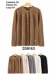 Zopfstrick-Strickjacke mit Knöpfen