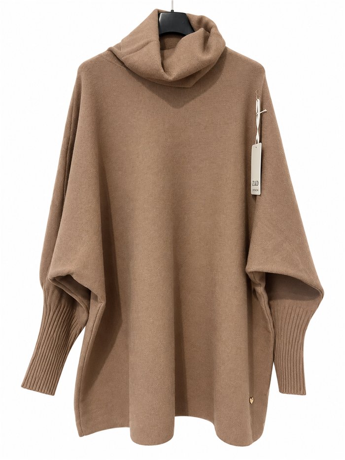 Jersey talla grande cuello vuelto