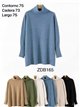 Jersey talla grande cuello vuelto