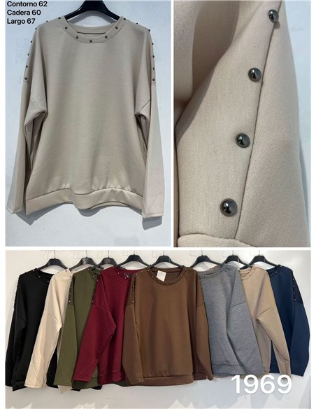 Sudadera tachuelas