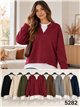 Sudadera efecto camisa con tachuelas