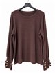 T-shirt con bottoni e polsini