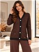 Oversized sparkle rhinestone cardigan and trousers set