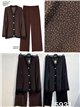 Oversized sparkle rhinestone cardigan and trousers set