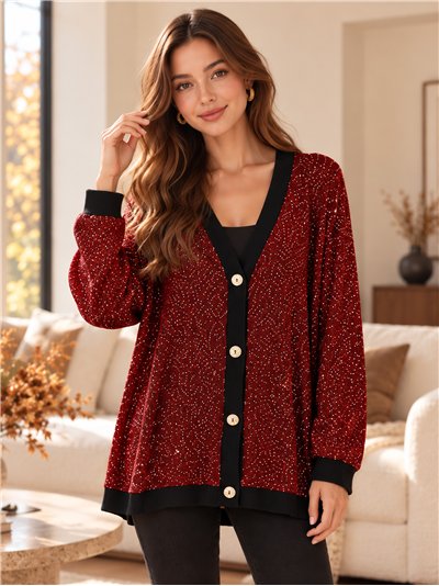 Veste de soirée oversize ornée de strass