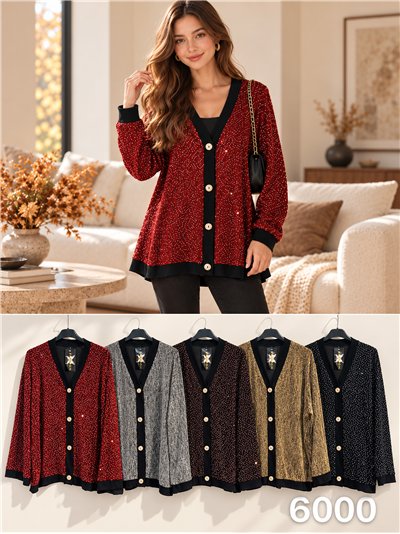 Veste de soirée oversize ornée de strass 2
