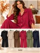 Oversized crinkle texture shirt and wide-leg trousers set