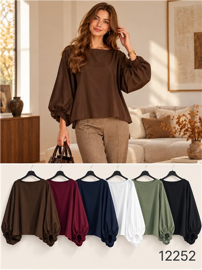Balloon sleeve blouse 2