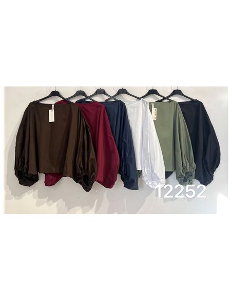 Balloon sleeve blouse