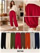 pantaloni harem a maglia fine