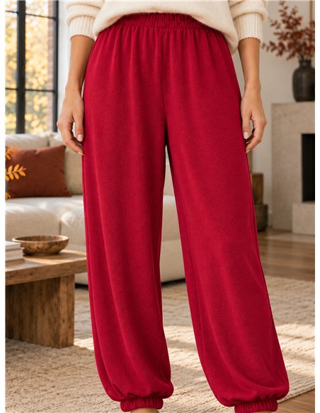 pantaloni harem a maglia fine