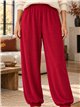 pantaloni harem a maglia fine