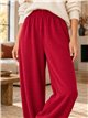 pantaloni harem a maglia fine
