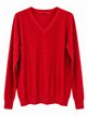 Jersey de punto fino cuello pico con lentejuelas
