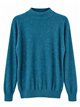 Jersey de punto fino cuello perkins con lentejuelas