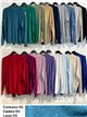Jersey de punto fino cuello perkins con lentejuelas