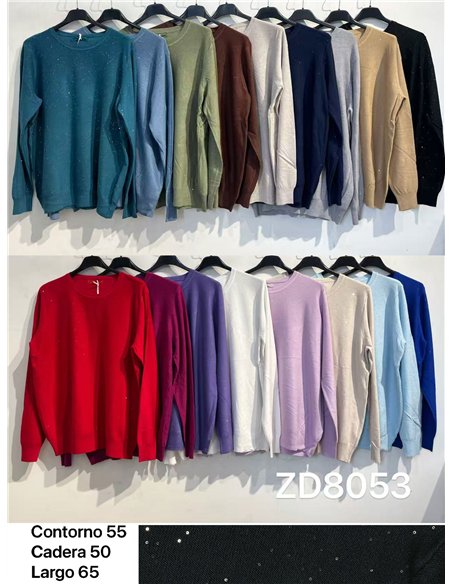 Jersey de punto fino con lentejuelas