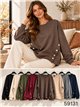 Sudadera amplia botones