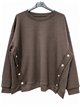 Sudadera amplia botones