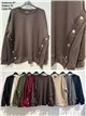Sudadera amplia botones
