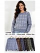 Ditsy floral fuzzy sweater