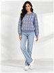 Ditsy floral fuzzy sweater