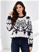 Jersey de pelo suave estampado