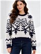 Jersey de pelo suave estampado