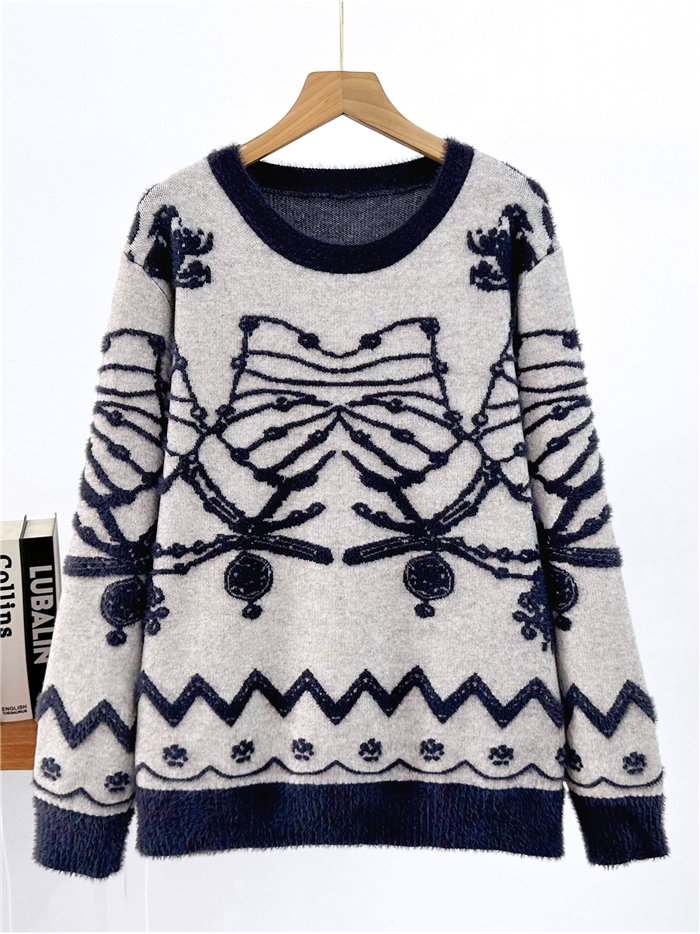 Jersey de pelo suave estampado