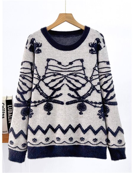 Jersey de pelo suave estampado
