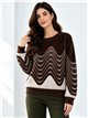Jersey de pelo suave ondas