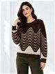 Jersey de pelo suave ondas