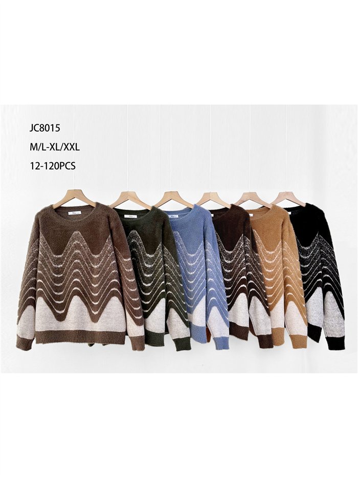 Jersey de pelo suave ondas