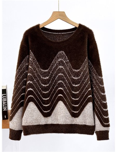 Jersey de pelo suave ondas