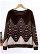 Jersey de pelo suave ondas