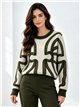 Motifs graphiques pour pulls en poils doux