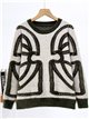Motifs graphiques pour pulls en poils doux