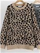Jersey de punto animal print