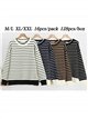 Relaxed striped knit sweater