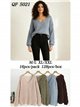 Pull en maille ajourée à col en V