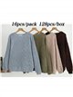 pull en maille ajourée géométrique