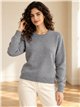 Pull basique en maille à col rond