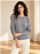 Pull basique en maille à col rond