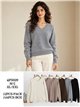 Essential V-neck knit sweater